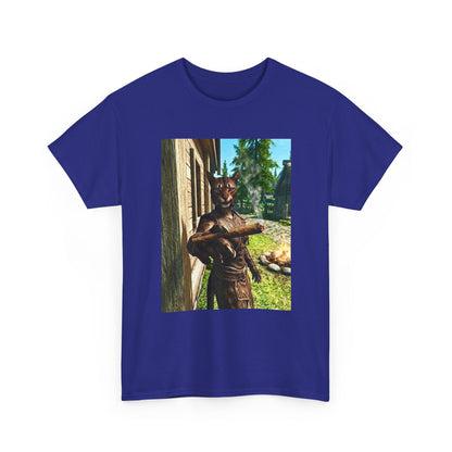 Khajiit Taking A Big Hit Tee