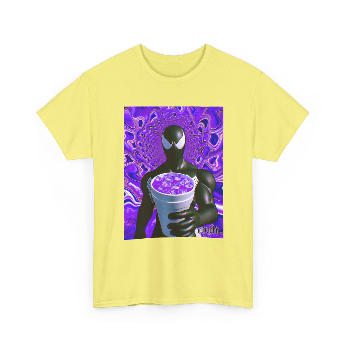 Venom Spider-Man Holding Purple Double Cup