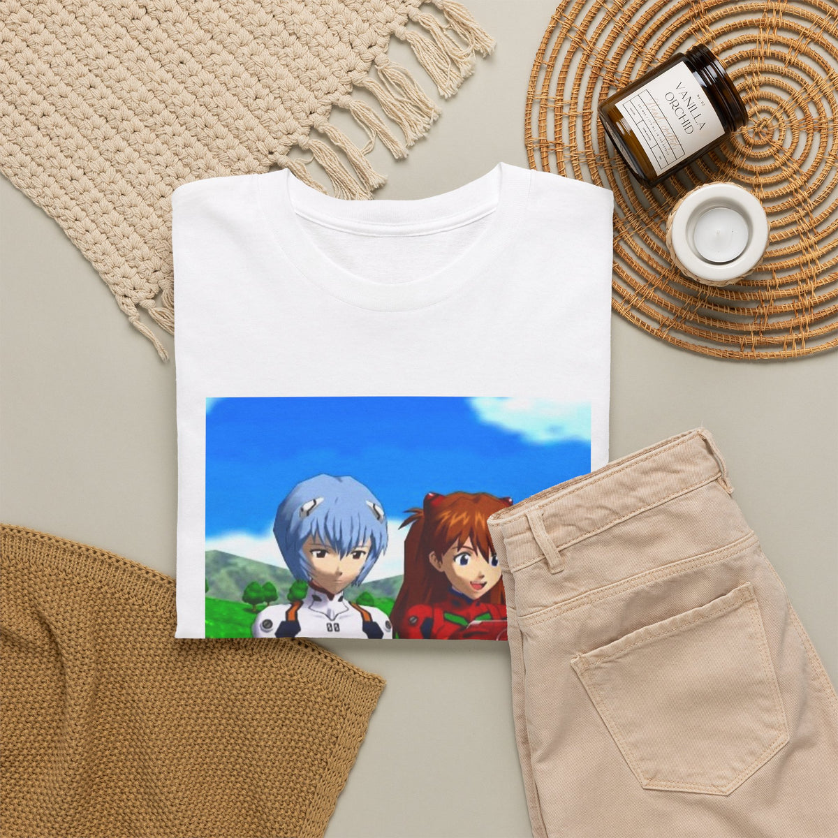 Rei And Asuka Gaming Outdoors