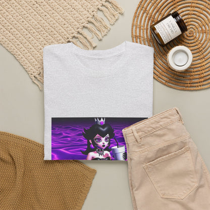 Goth Peach Wading In Purple Waves