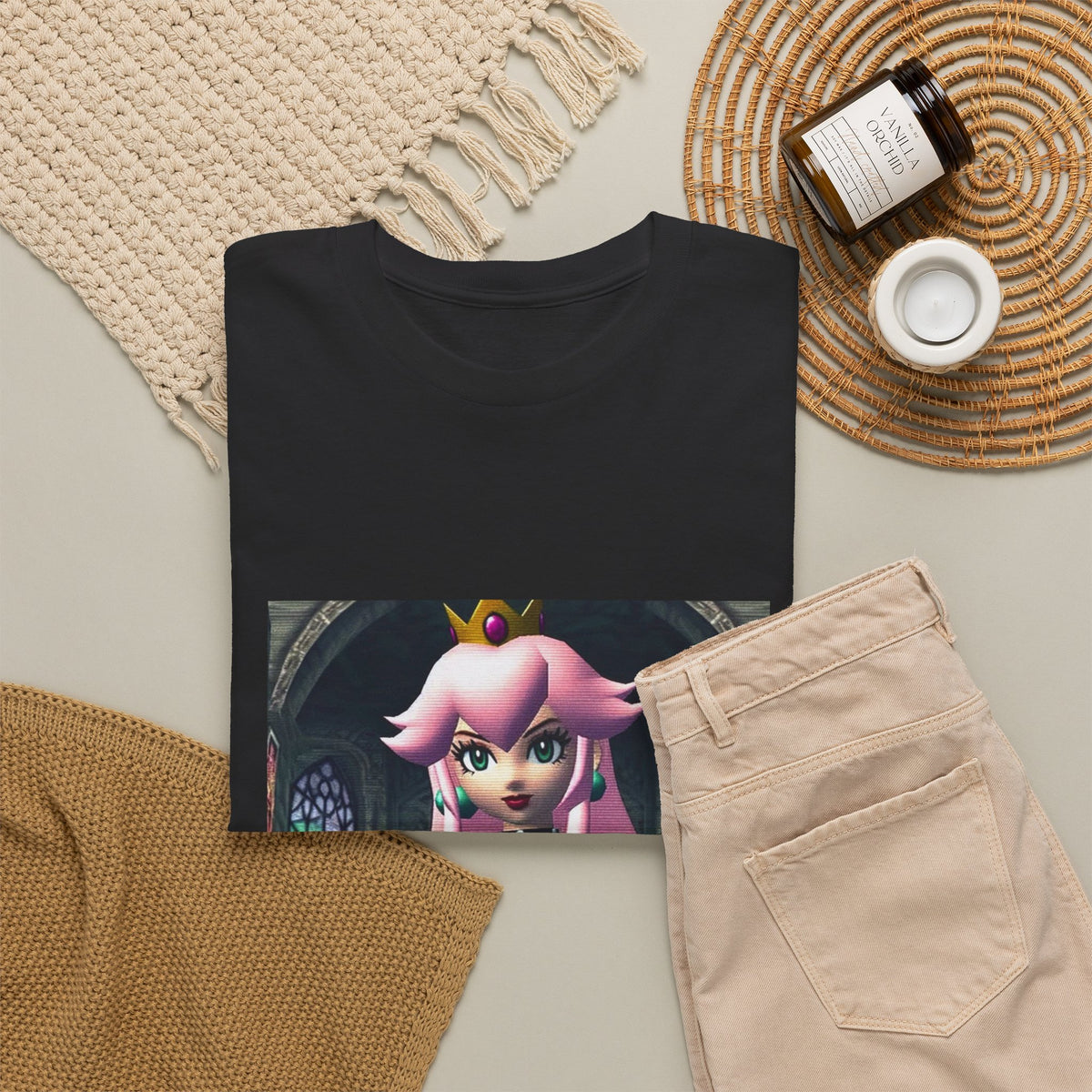 Goth Princess Peach In The Castle Tee