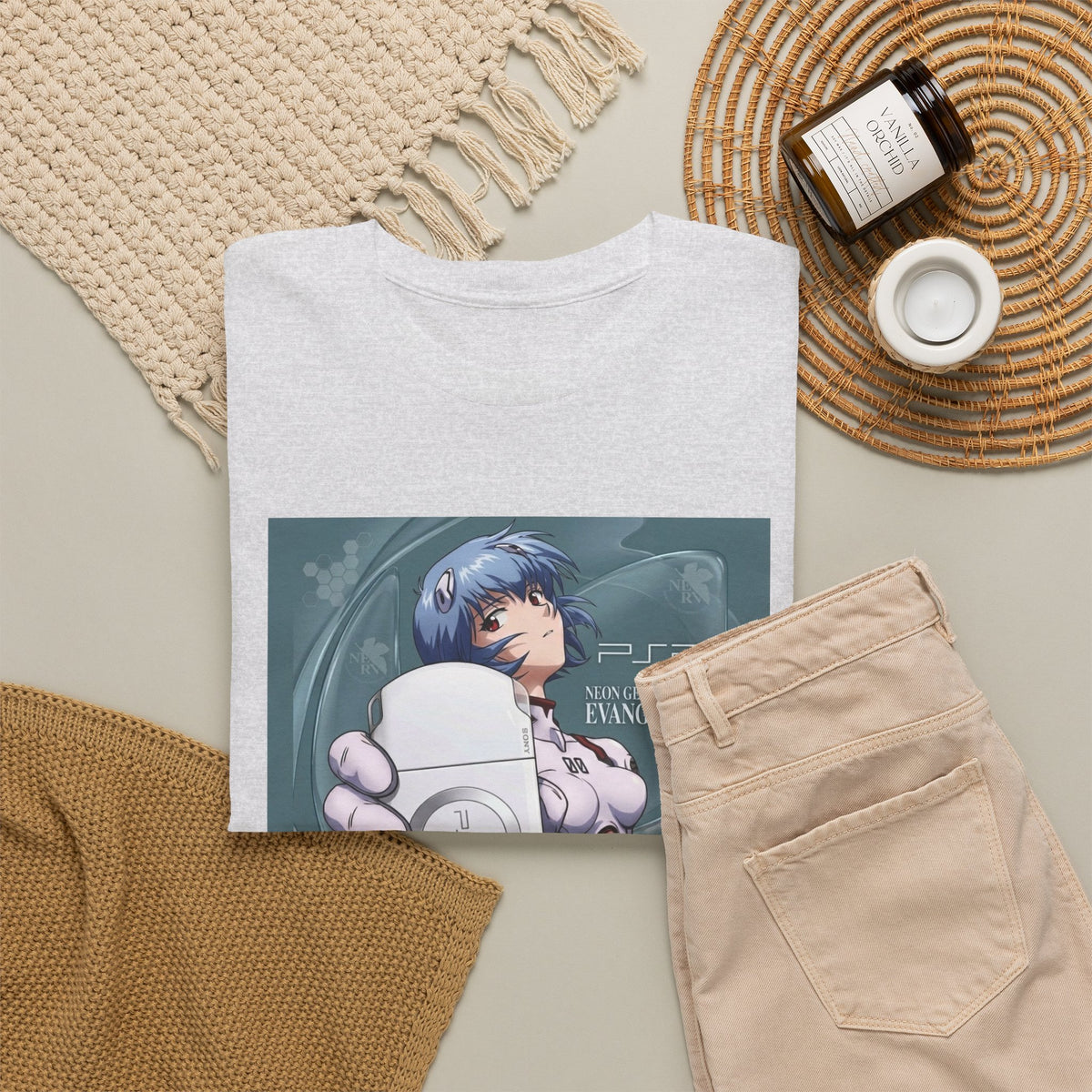 Rei Ayanami Holds PSP Console Tee