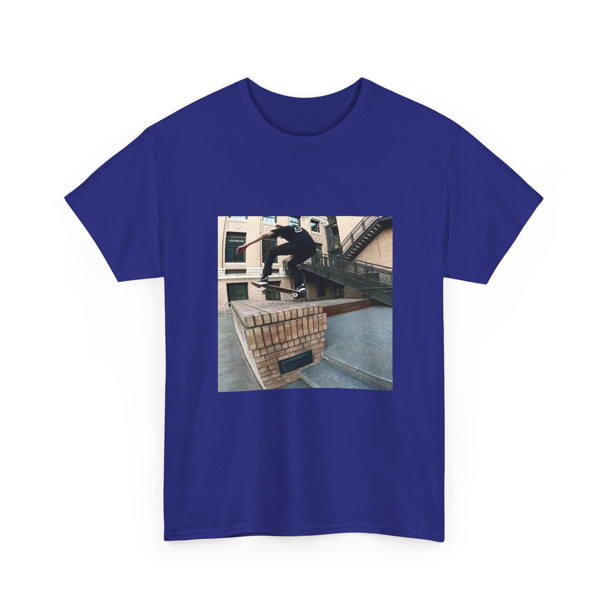 Skater Riding Through Cloud Passage Tee