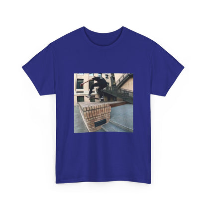 Skater Riding Through Cloud Passage Tee