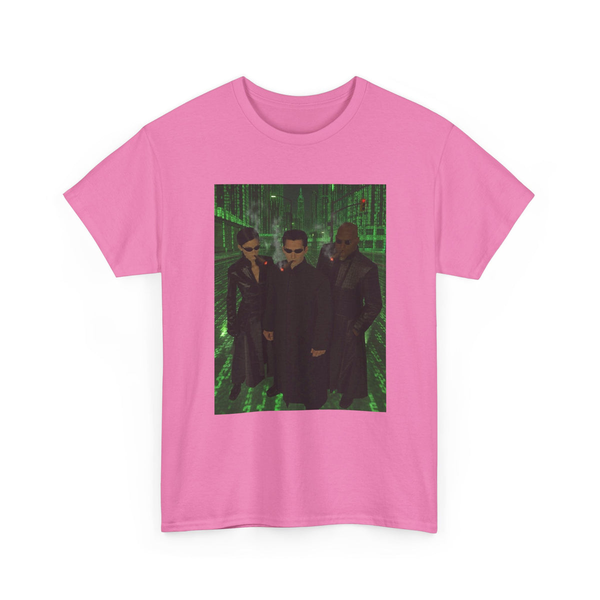 Neo, Trinity, Morpheus Smoking In The Matrix