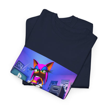 Pink Sonic-Style Character In Y2K Drip