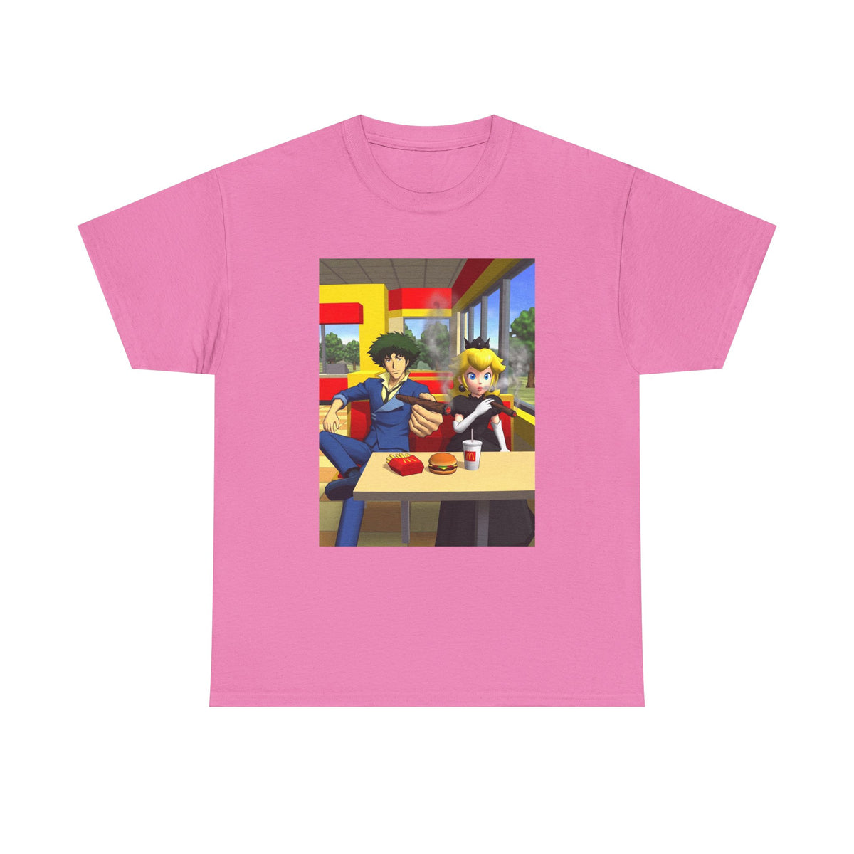 Spike Spiegel And Dark Peach Chilling Tee