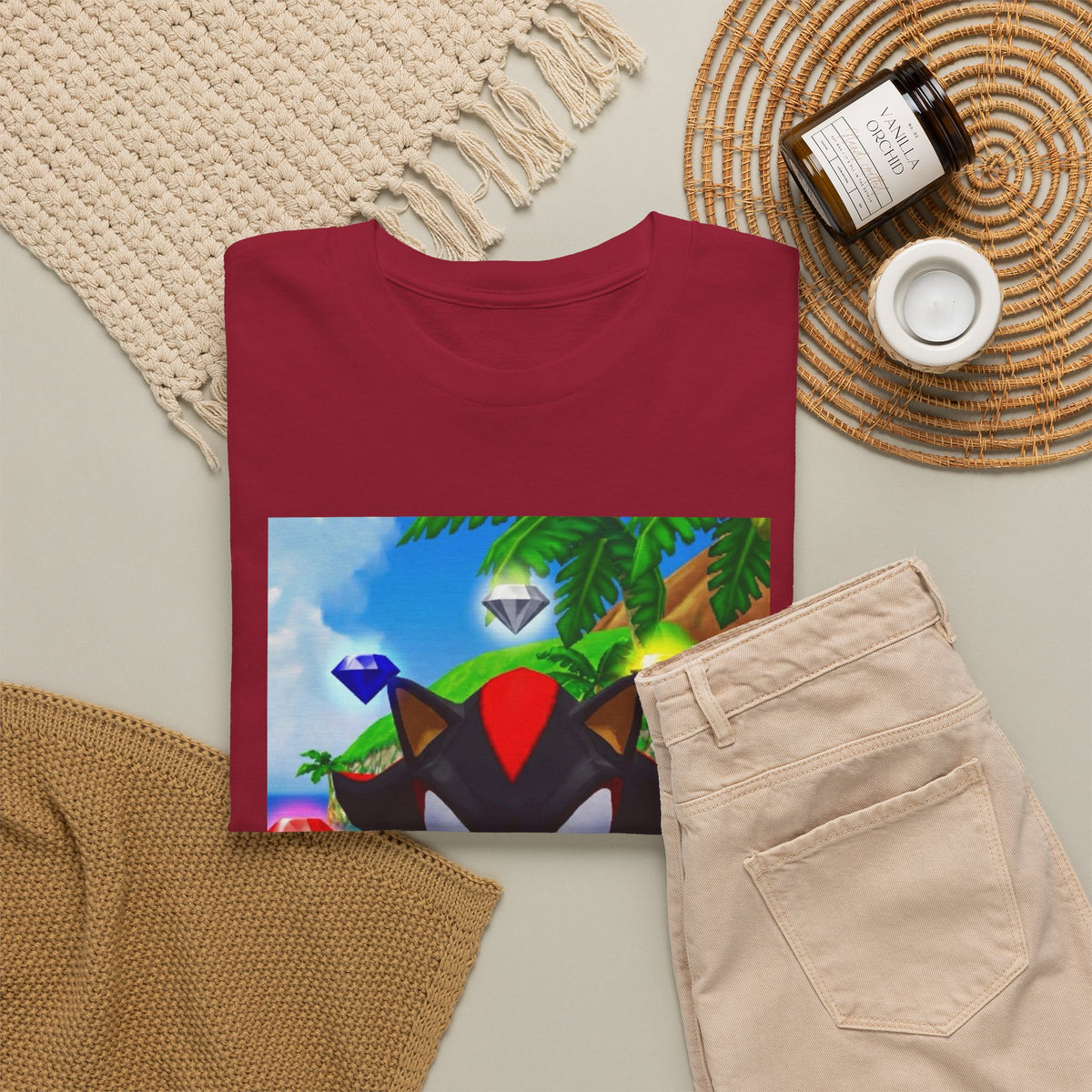 Shadow The Hedgehog Flipping The Bird Tee