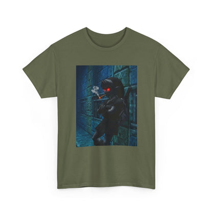 Dark Elf Smoking Blunt In Dungeon Tee