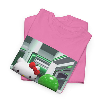 Kitty And Slime Flipping The Bird Tee