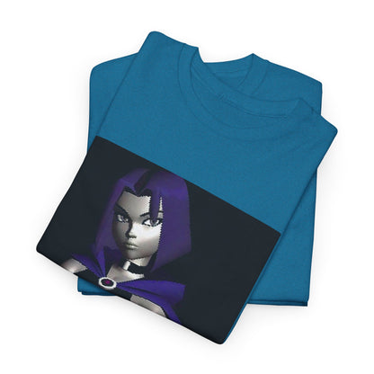 Pixelated Raven Standing Arms Crossed Tee