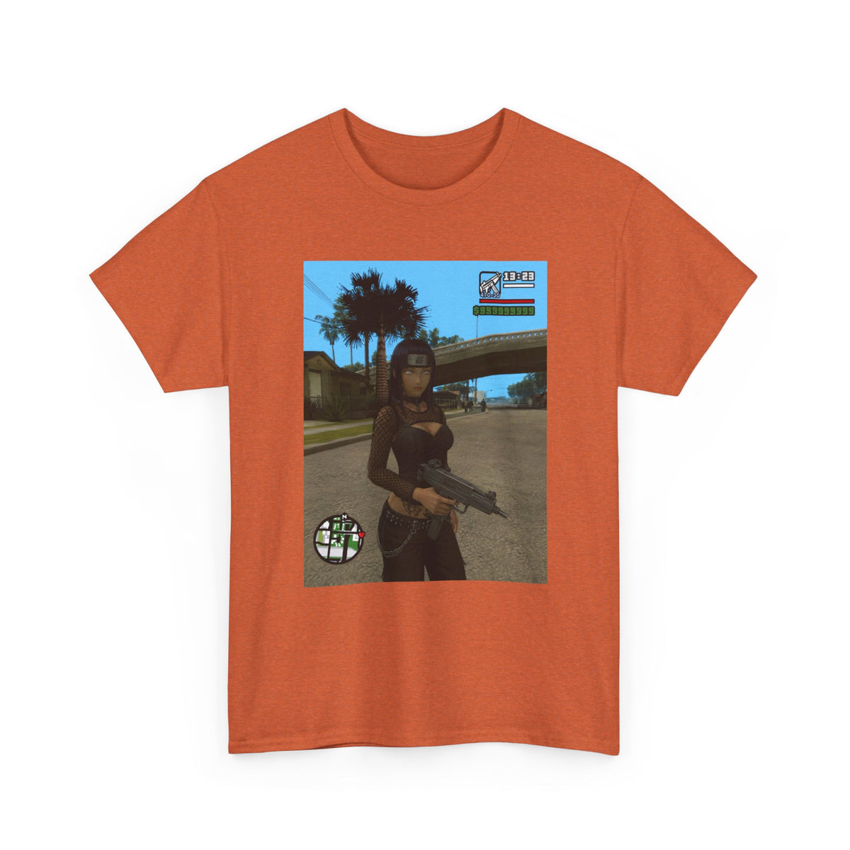 Anime Assassin Girl Holding Gun Tee