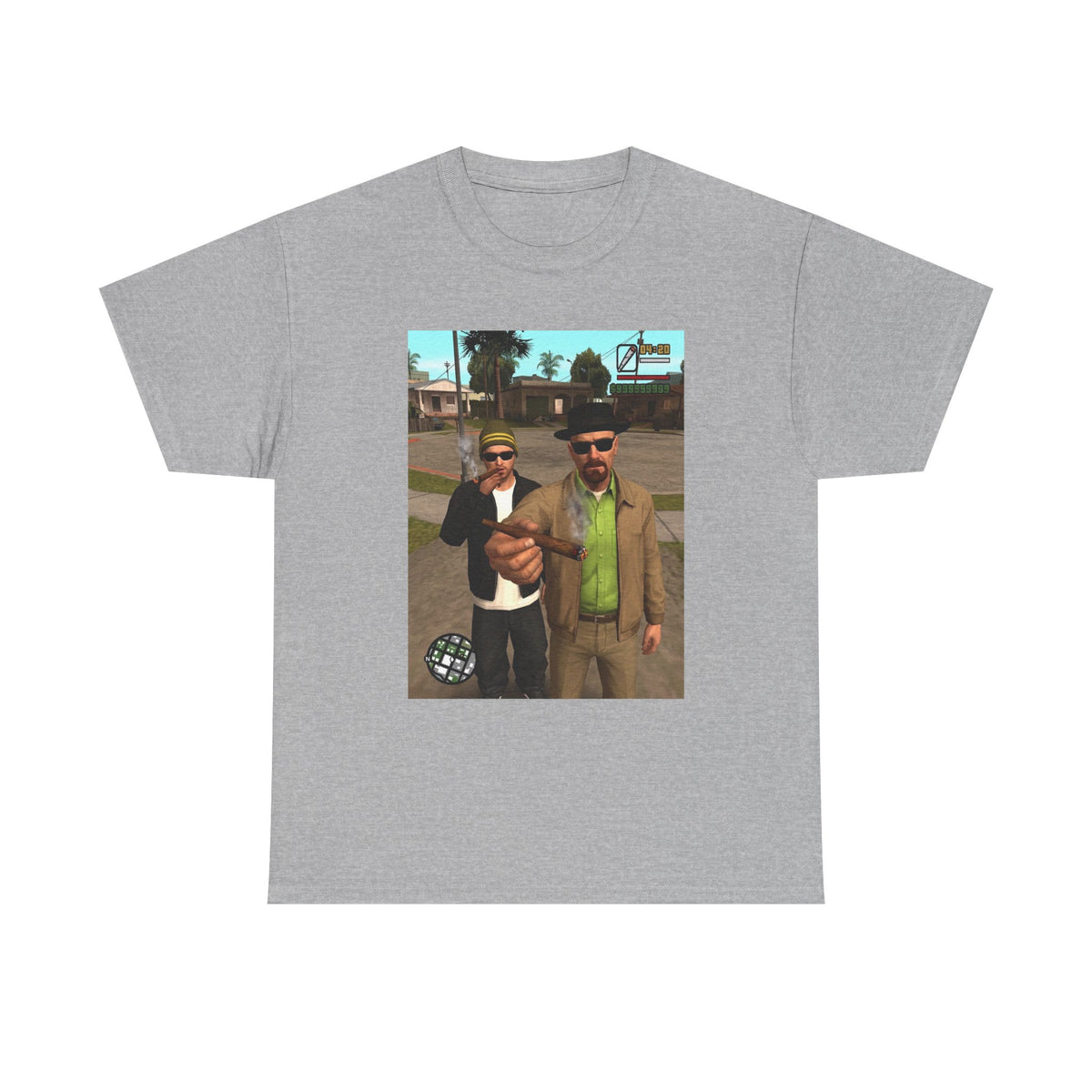 Heisenberg And Jesse Breaking Bad Grand Theft Auto Blunts Tee