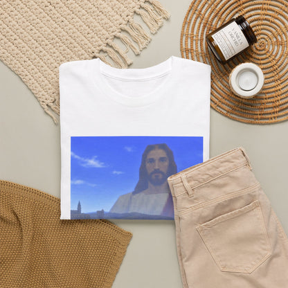 Link Meets Jesus, The Ultimate Question Tee