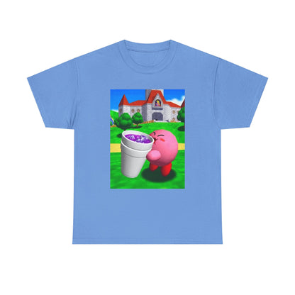 Kirby Sipping Purple Drank In Princess Peach's Castle