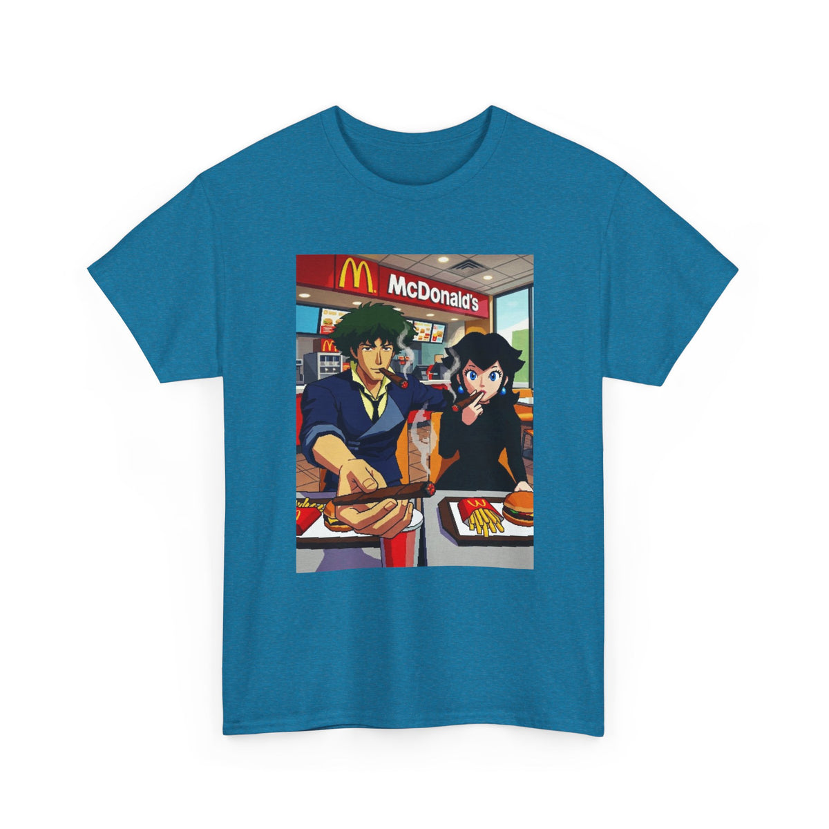 Spike and Bowsette Fast Food Smoke Session Tee