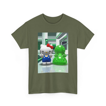 Kitty And Slime Flipping The Bird Tee