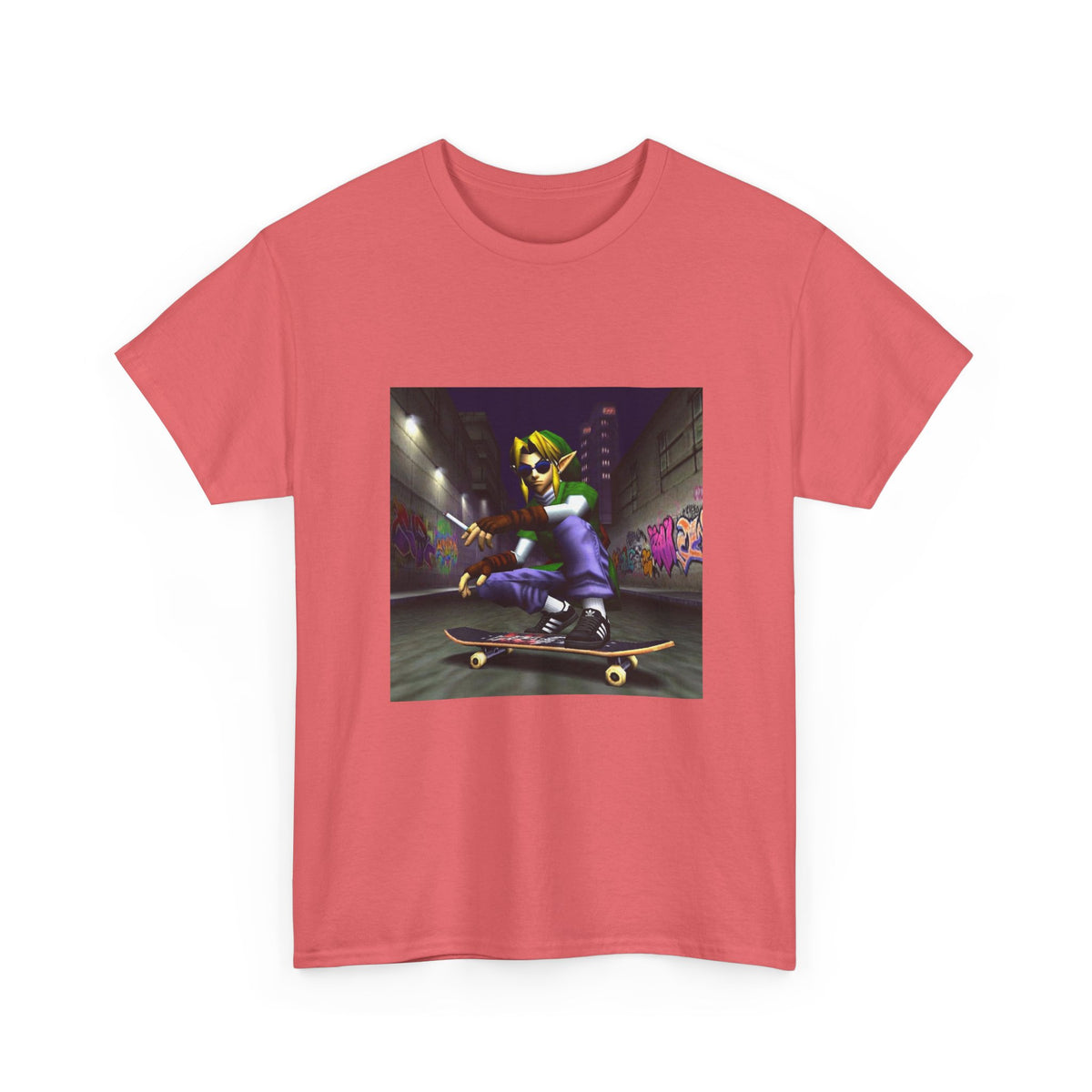 Link Skater Smoking In Alley Tee