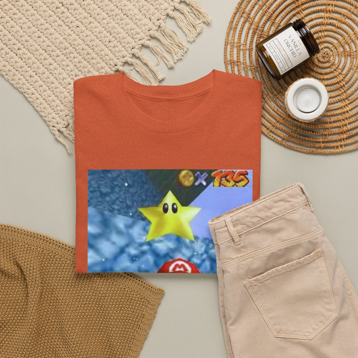 Mario Flips The Bird In Icy World Tee