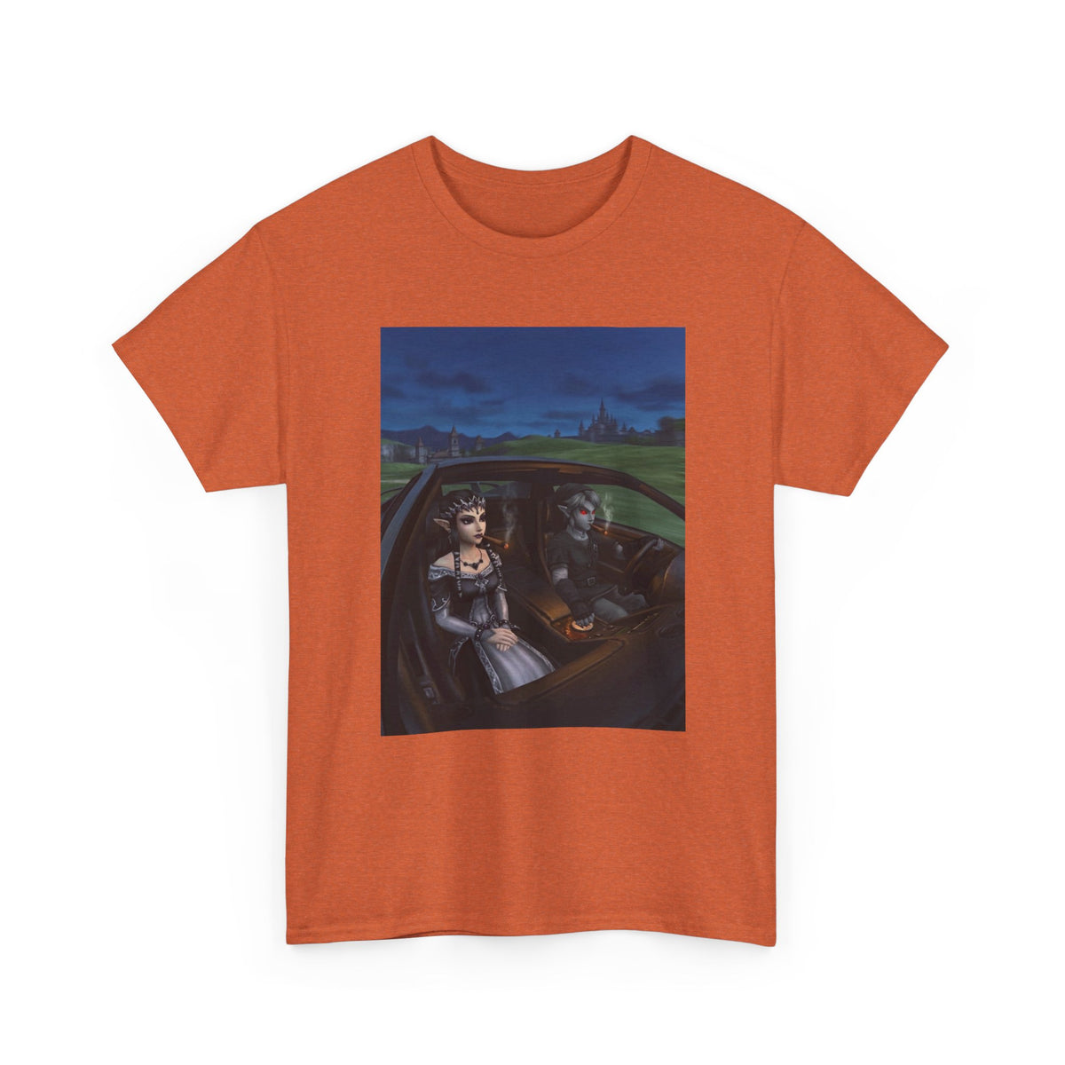 Dark Link And Midna Smoking In Car Tee