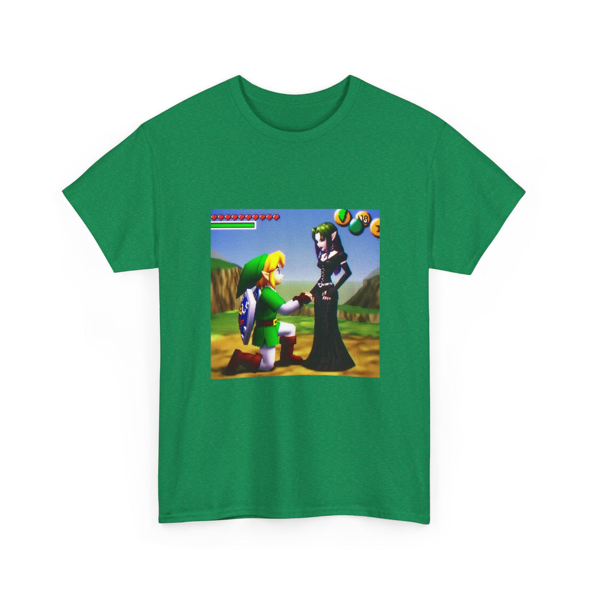 Link Proposing To Goth Girl Tee