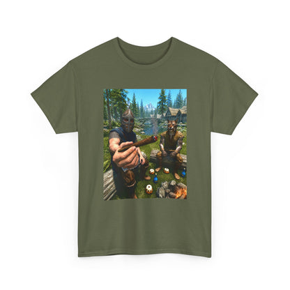 Dragonborn Khajiit Blazing In Skyrim Tee