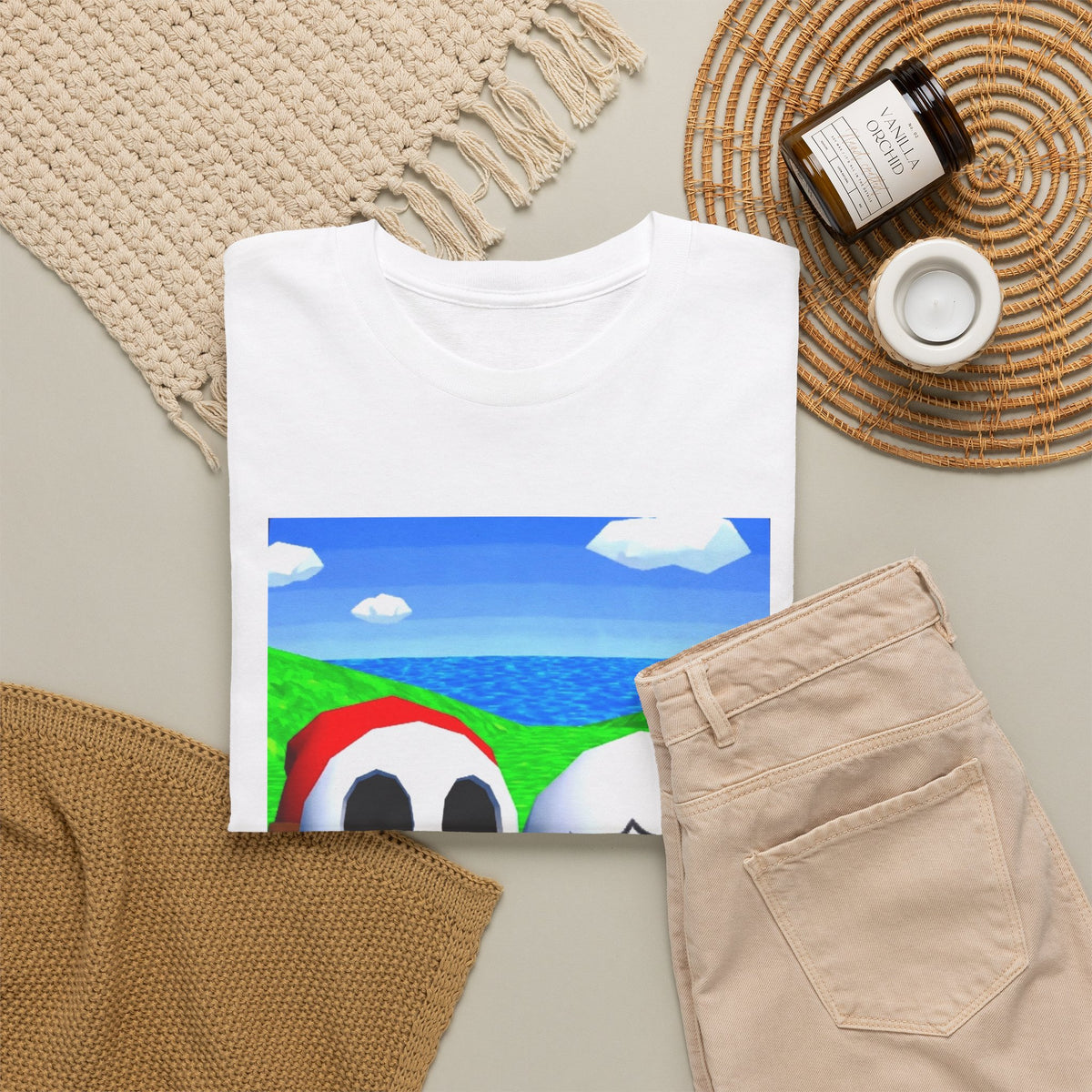 Shy Guy And Boo Flipping Off Tee (Design 5)