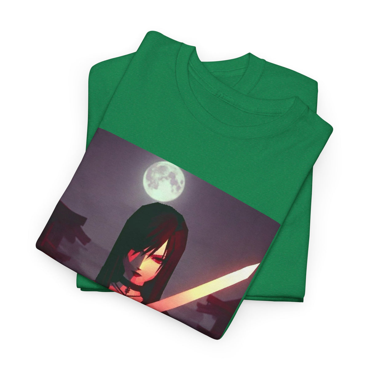 Samurai Warrior With Glowing Katana Tee