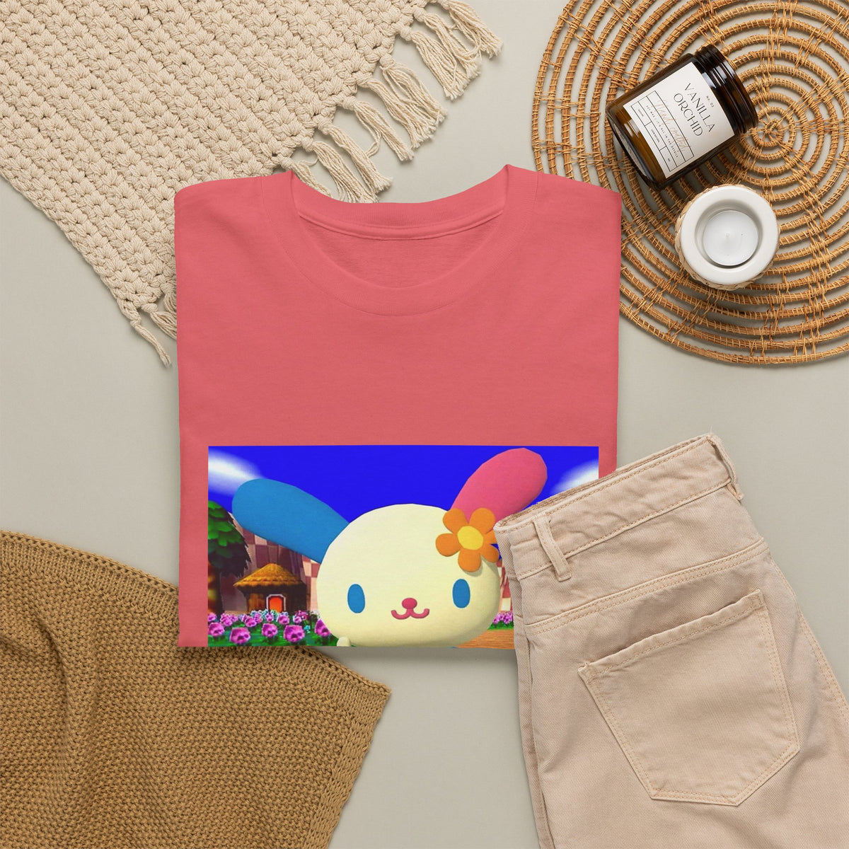Cute Bunny Giving The Finger Tee