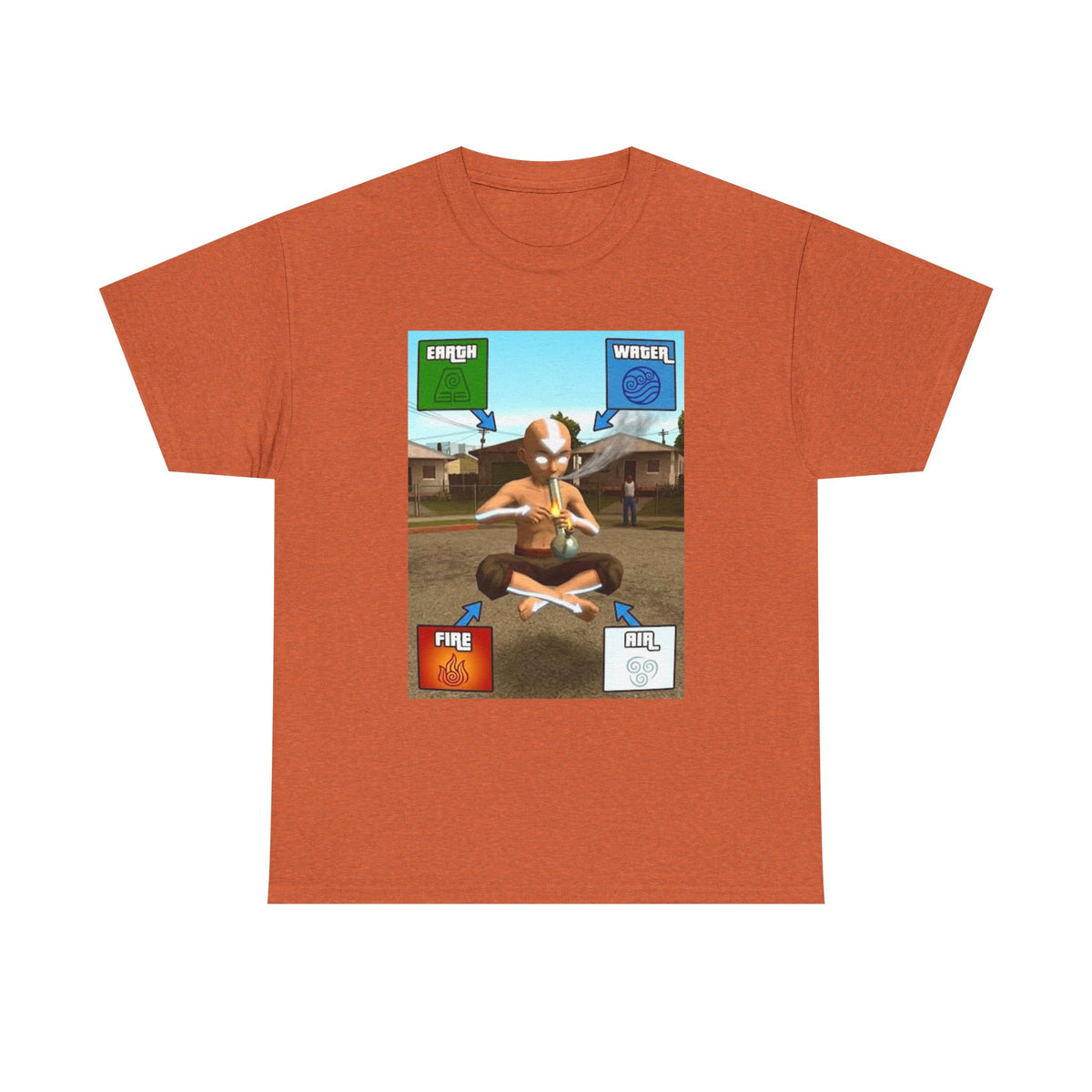 Aang Bending Smoke Elements Tee