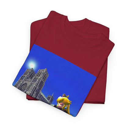 Gothic Princess Peach Praying At Notre Dame