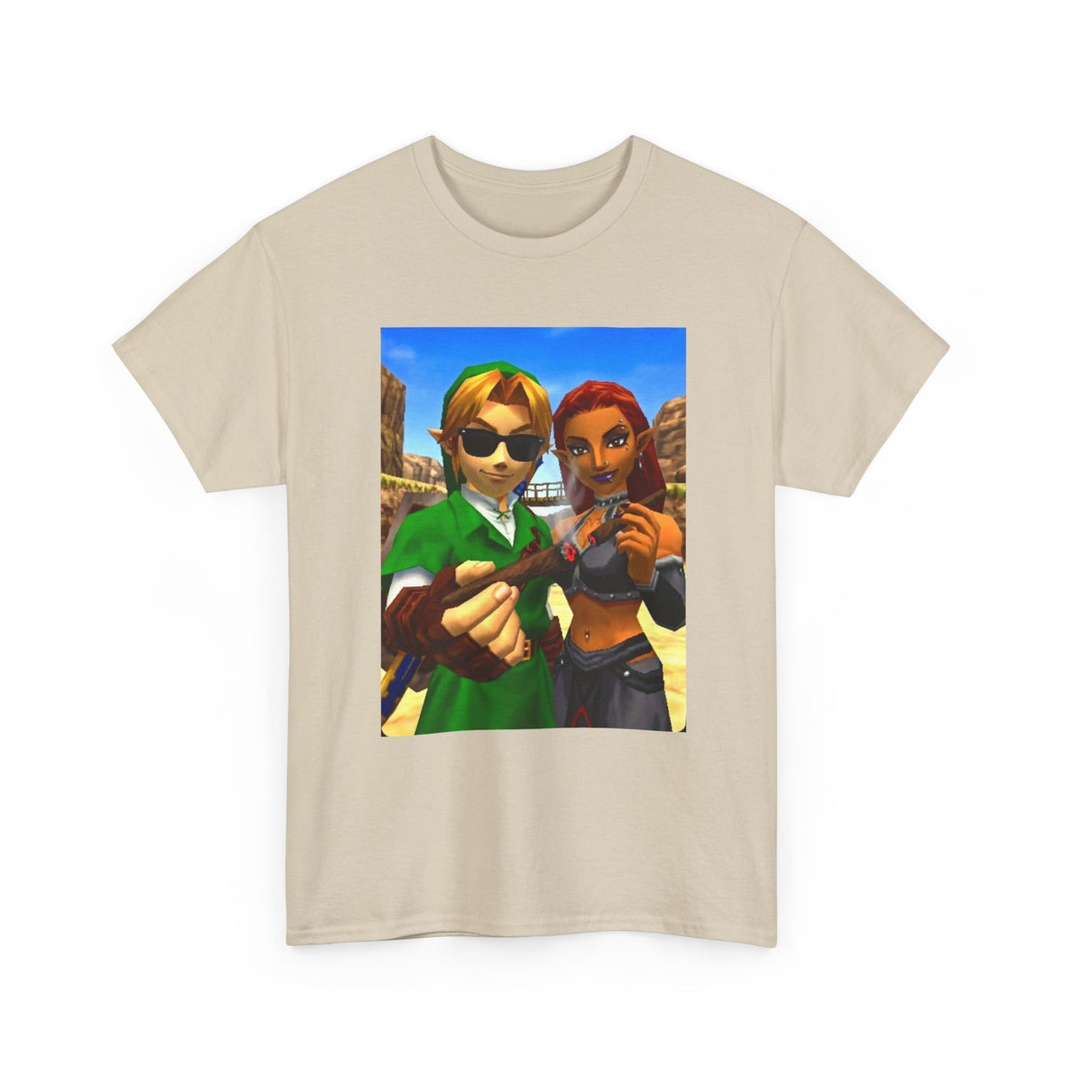 Link And Gerudo Blazing Out West Tee