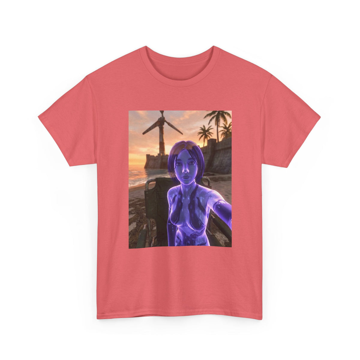 Cortana's Beach Sunset Selfie Tee