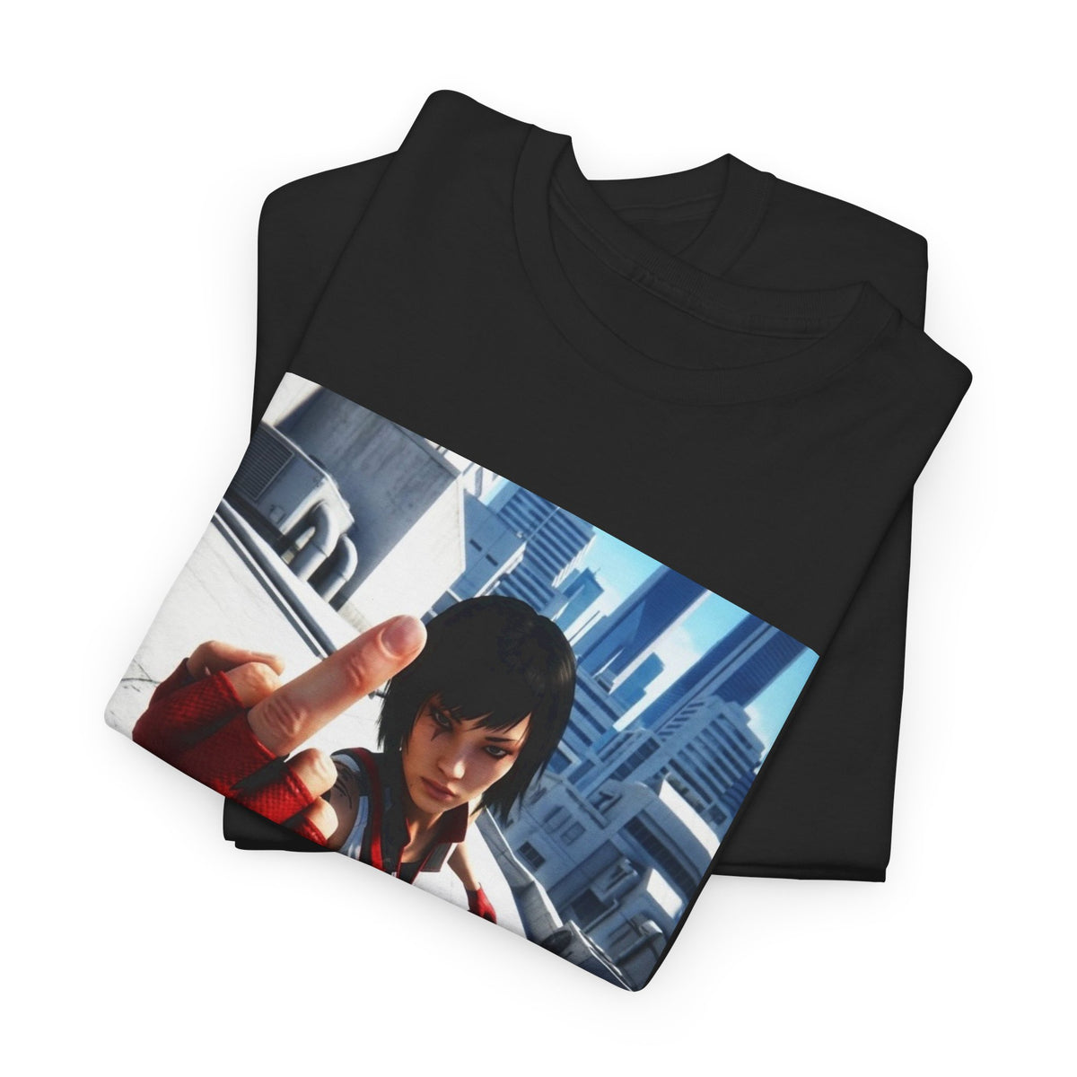 Faith Connors Flipping The Bird Rooftop Tee