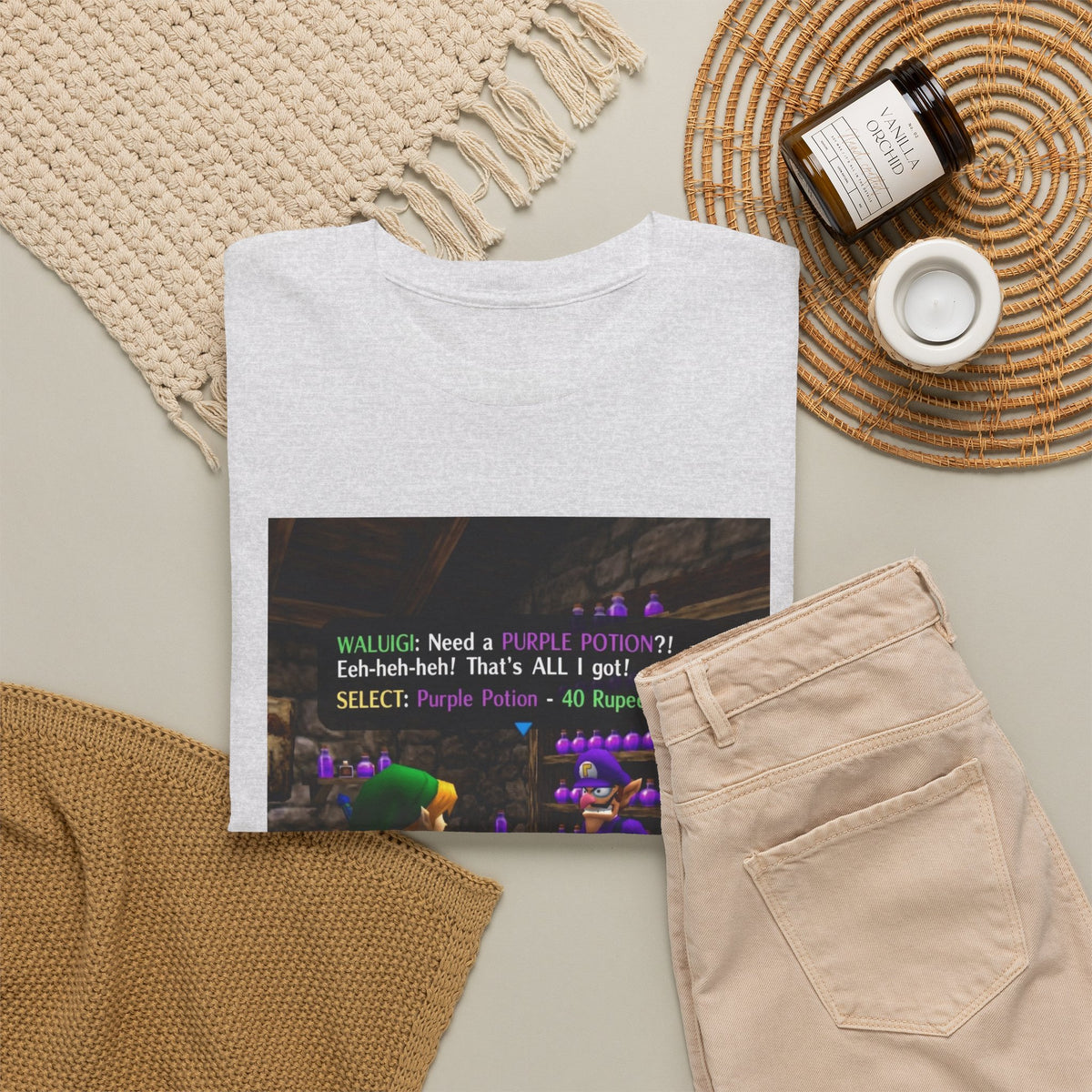 Waluigi Sells Purple Potions To Link