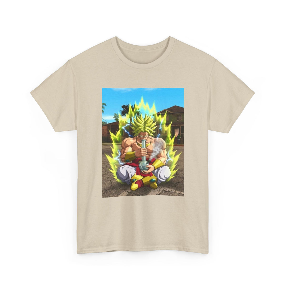 Broly Powering Up And Smoking Bong