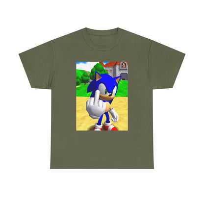 Sonic Flipping The Bird Tee