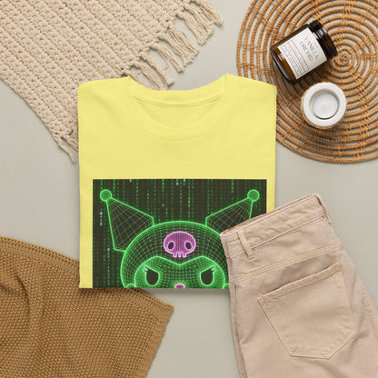 Wireframe Kuromi Flipping Off Tee