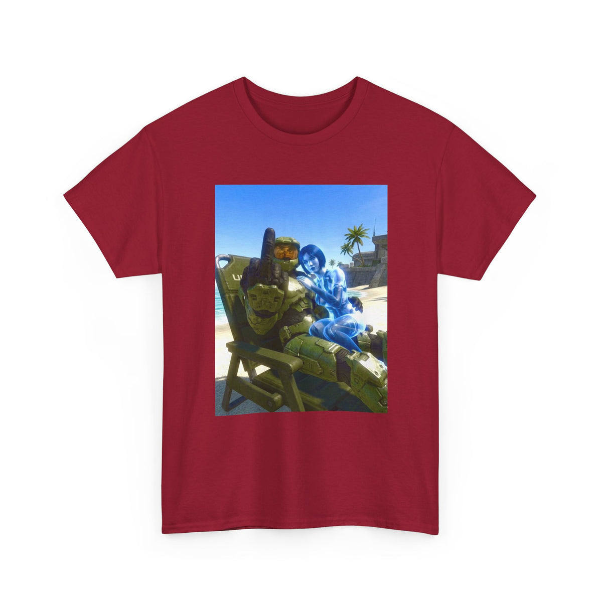 Master Chief And Cortana Chillin' Beach Vibes