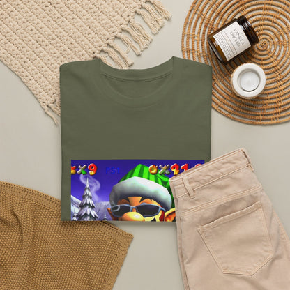 Elf Mario Smoking In Snowy Mountains