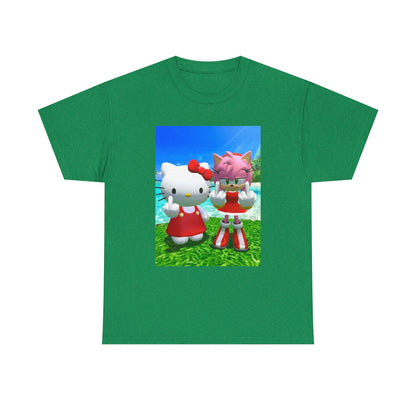 Hello Kitty and Amy Flipping Off Tee