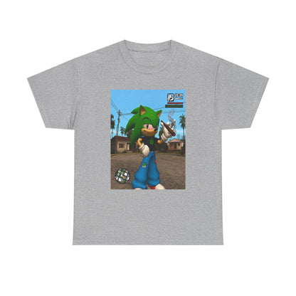 Green Hedgehog Blazin' In San Andreas Tee