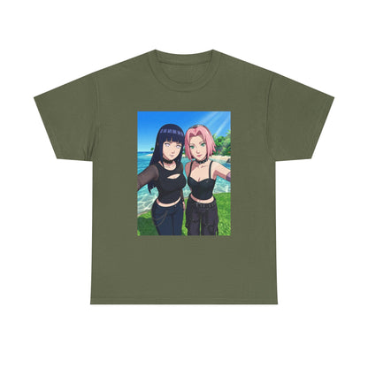Goth Hinata and Sakura Beach Selfie