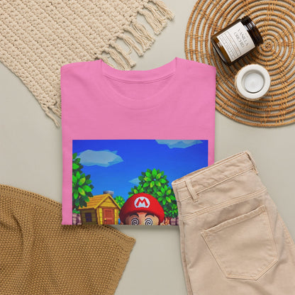 Mushroom-Tripping Mario Flips The Bird Tee