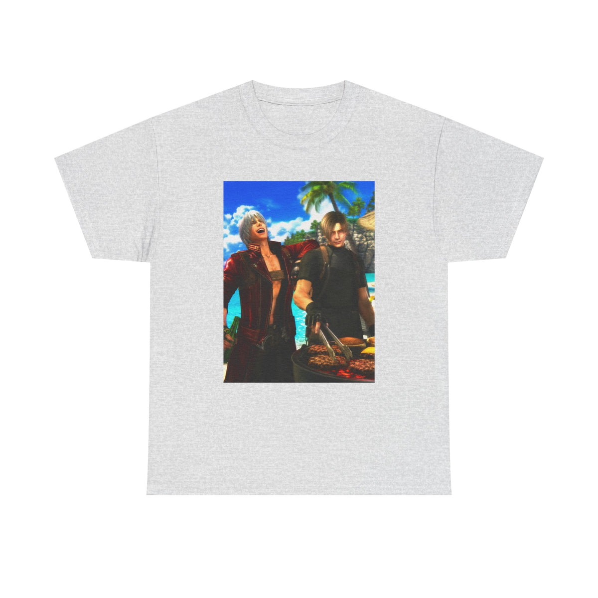 Dante and Leon Grilling on the Beach Tee