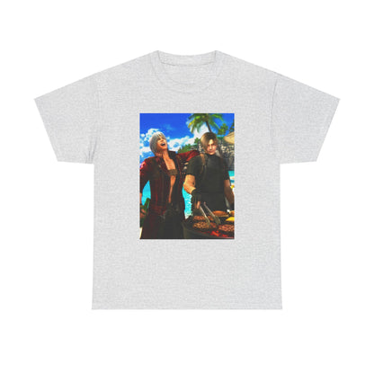 Dante and Leon Grilling on the Beach Tee