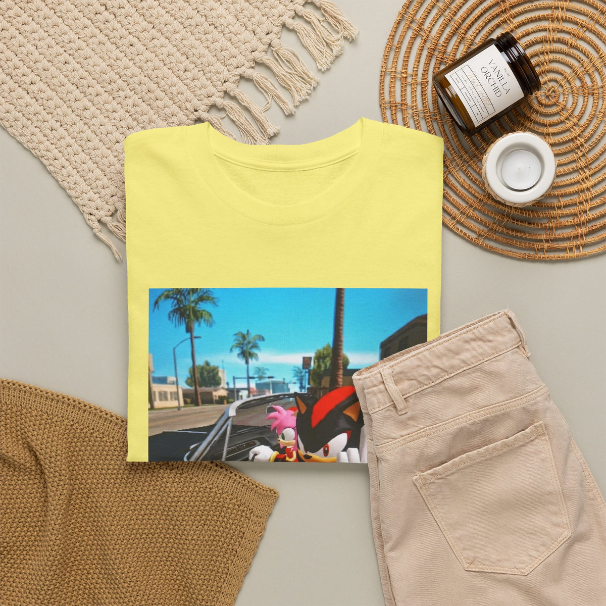 Shadow The Hedgehog Driving With Attitude Tee