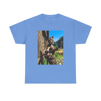 Feline Warrior Igniting Blunt Campfire Tee