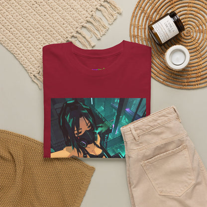 Midnight Ember Leaf Graphic Tee