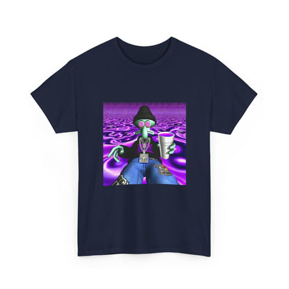 Squidward Sipping Lean In A Purple Haze